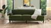 Alana Lawson Three-Cushion Tight Back Sofa, Olive Green 8