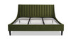Aspen Upholstered Platform Bed, King, Olive Green 8