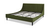 Aspen Upholstered Platform Bed, King, Olive Green 10