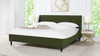 Aspen Upholstered Platform Bed, King, Olive Green 3