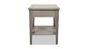 Dauphin Storage Shelf Side Table, Grey Cashmere 5