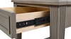 Dauphin Storage Shelf Side Table, Grey Cashmere 14