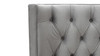 Brooklyn Queen Tufted Panel Bed Headboard and Footboard Set, Opal Grey 11