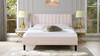 Aspen Vertical Tufted Headboard Platform Bed Set, Queen, Light Blush Pink 8