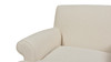 Alana 38" Lawson Accent Arm Chair Metal Casters, Light Beige 11