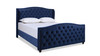 Marcella Upholstered Bed, California King, Navy Blue 1
