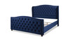 Marcella Upholstered Bed, California King, Navy Blue 12