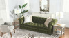 Alto 88" Tufted Chesterfield Sofa, Olive Green C