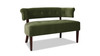 Jared Tufted Bench Settee, Olive Green 4