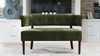 Jared Tufted Bench Settee, Olive Green 11