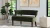 Jared Tufted Bench Settee, Olive Green 13