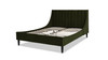 Aspen Vertical Tufted Modern Headboard Platform Bed Set, Queen, Olive Green 5