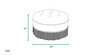 Yolanda Decorative Round Ottoman D