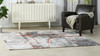 Quarry 5 x 6.5" Abstract Area Rug, Gray & Orange Polypropylene 3