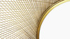 Stellar 45" Round Gold Accent Mirror 14