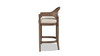 Americana 26" Cane Back Counter-Height Bar Stool, Taupe Beige 4