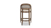 Americana Mid-Century Modern 26" Cane Back Counter Stool, Taupe Beige 7
