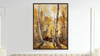 Golden Aspen 1 50x38 Framed Abstract Landscape Giclee Art Print 3