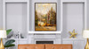 Golden Aspen 2 50x38 Framed Abstract Landscape Giclee Art Print 3