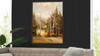 Golden Aspen 2 50x38 Framed Abstract Landscape Giclee Art Print 4