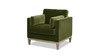Knox 36" Modern Farmhouse Arm Chair, Olive Green 1