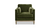 Knox 36" Modern Farmhouse Arm Chair, Olive Green 5