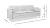 Knox 84" Modern Farmhouse Sofa, Olive Green 20