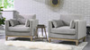 Knox 36" Modern Farmhouse Arm Chair, Opal Grey 9