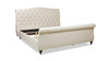 Nautlius King Bed Frame with Headboard & Footboard, Light Beige Linen 6