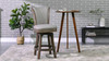 Henry 26” Armless Swivel Counter Height Bar Stool, Dark Heathered Grey Linen 9