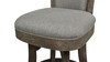Henry 26” Armless Swivel Counter Height Bar Stool, Dark Heathered Grey Linen 13