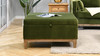 Knox 35" Square Storage Cocktail Ottoman, Olive Green 9