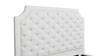 Helen Tall Upholstered Tufted Platform Bed Frame, Antique White 8