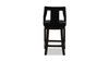 Hollywood Upholstered High Back Counter Height Bar Stool, Onyx Black 8