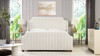 Addison King Channel Tufted Panel Bed Frame, Cloud White 3