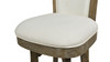 Henry 26” Armless Swivel Counter Height Bar Stool, Natural White Linen 9