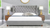 Manhattan Shelter King Platform Bed Frame, Opal Grey 2