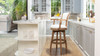 Williams 31” Swivel Bar Stool with Armrests, White Pepper 15