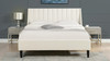 Aspen Vertical Tufted Headboard Platform Bed Set, Queen, Cloud White 3
