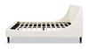 Aspen Vertical Tufted Headboard Platform Bed Set, Queen, Cloud White 7