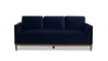 Knox 84" Modern Farmhouse Sofa, Dark Navy Blue 1