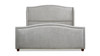 Carmen King Upholstered Wingback Panel Bed Frame, Silver Grey 6