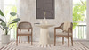 Americana Mid-Century Modern Cane Back Dining Chair, Taupe Beige 15