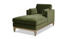 Knox 65" Modern Farmhouse Chaise Lounge Chair, Olive Green 1