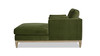 Knox 65" Modern Farmhouse Chaise Lounge Chair, Olive Green 6