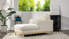 Knox 65" Modern Farmhouse Chaise Lounge Chair, French Beige 19
