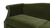 Elaine 77" Camel Back Small Space Sofa, Olive Green 9