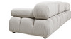 Marcel 109.5" Modular Modern 3-Piece Sofa, Pebble Gray 12