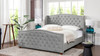 Marcella Upholstered Shelter Headboard Bed Set, King, Opal Gray 9