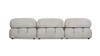 Marcel 109.5" Modular Modern 3-Piece Sofa, Pebble Gray 7